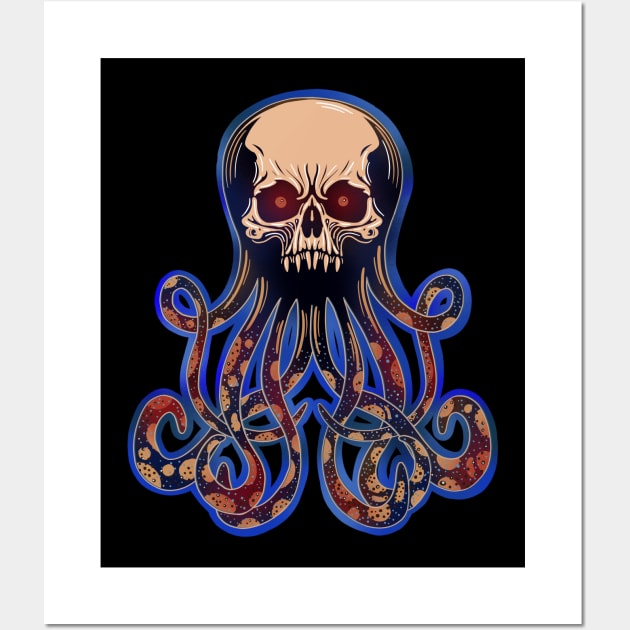 Octopus Skull Wall Art by DaveDanchuk